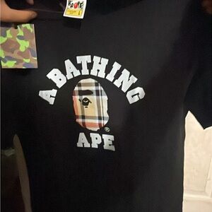 A Bathing Ape Black Short Sleeve Tee